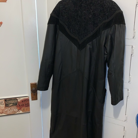 Winlit New York leather long coat - Picture 2 of 12